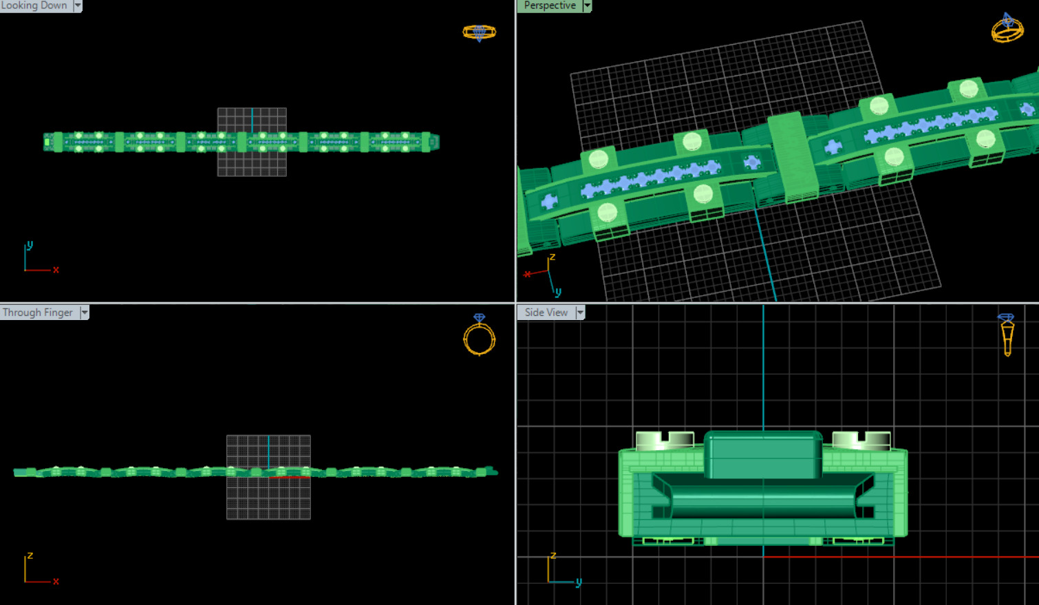 Bracelet Baraka 3D print model_12