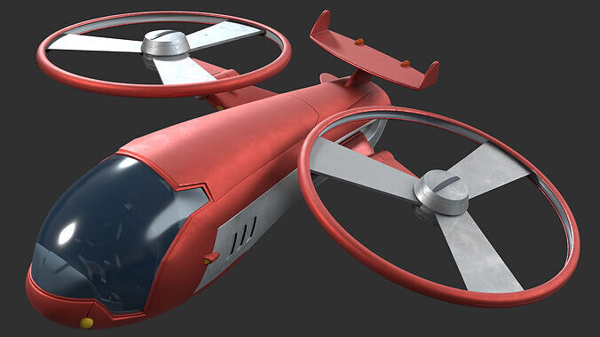 cartoon aircraft jet fighter 3D model