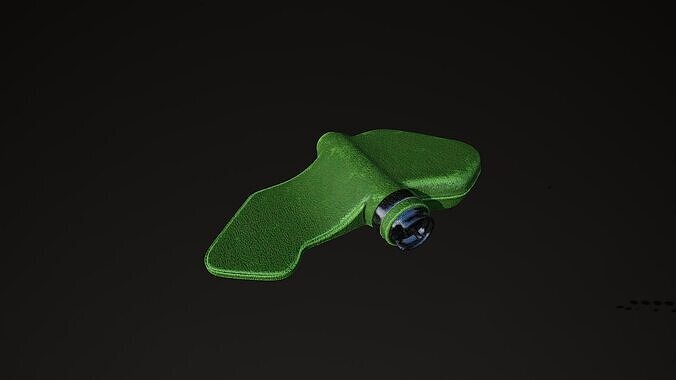 Green Petal explosive mine highpoly model 3D model