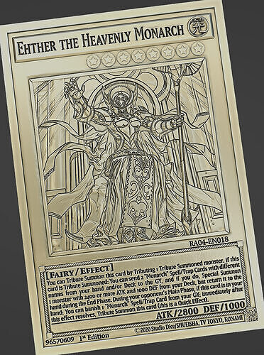 Ehther the Heavenly Monarch - yu-gi-oh Free 3D print model
