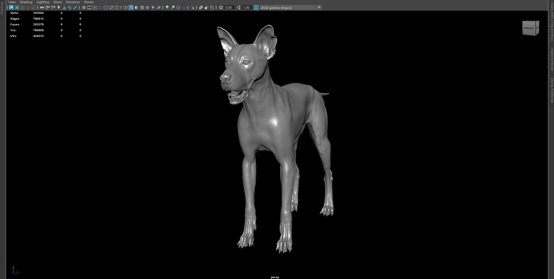 Dog 3D model 3D model_1