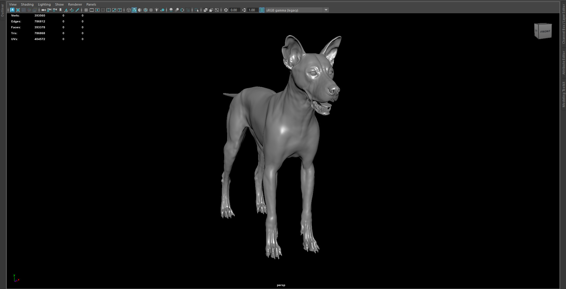Dog 3D model 3D model_2