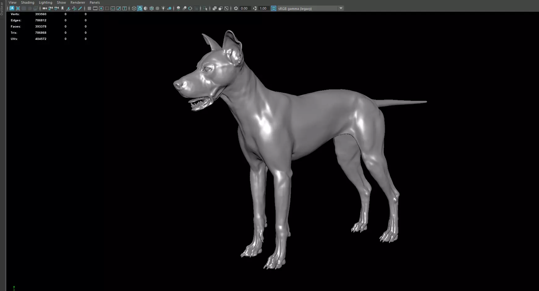 Dog 3D model 3D model_0