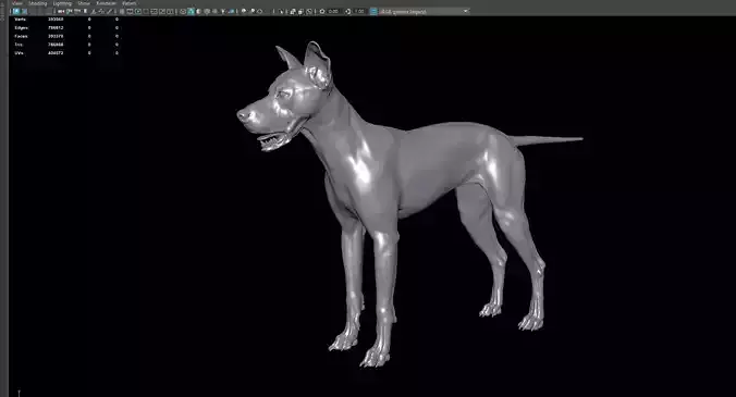 Dog 3D model
