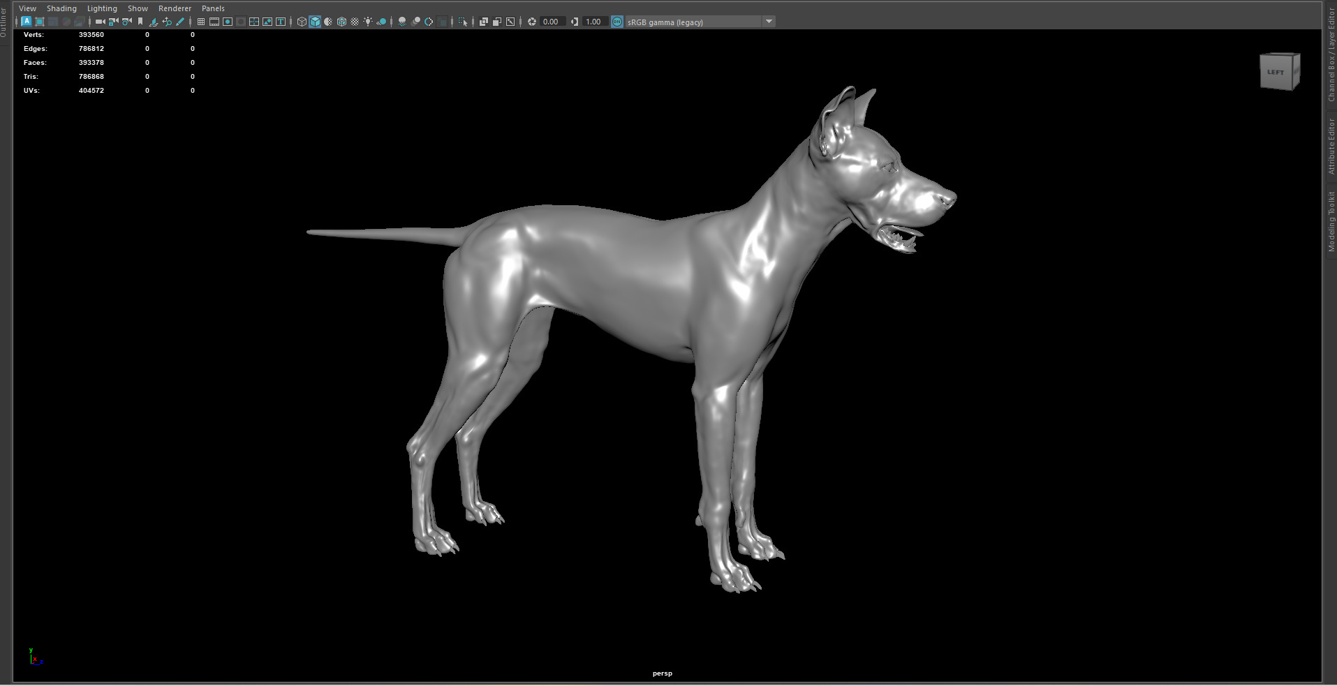 Dog 3D model 3D model_3