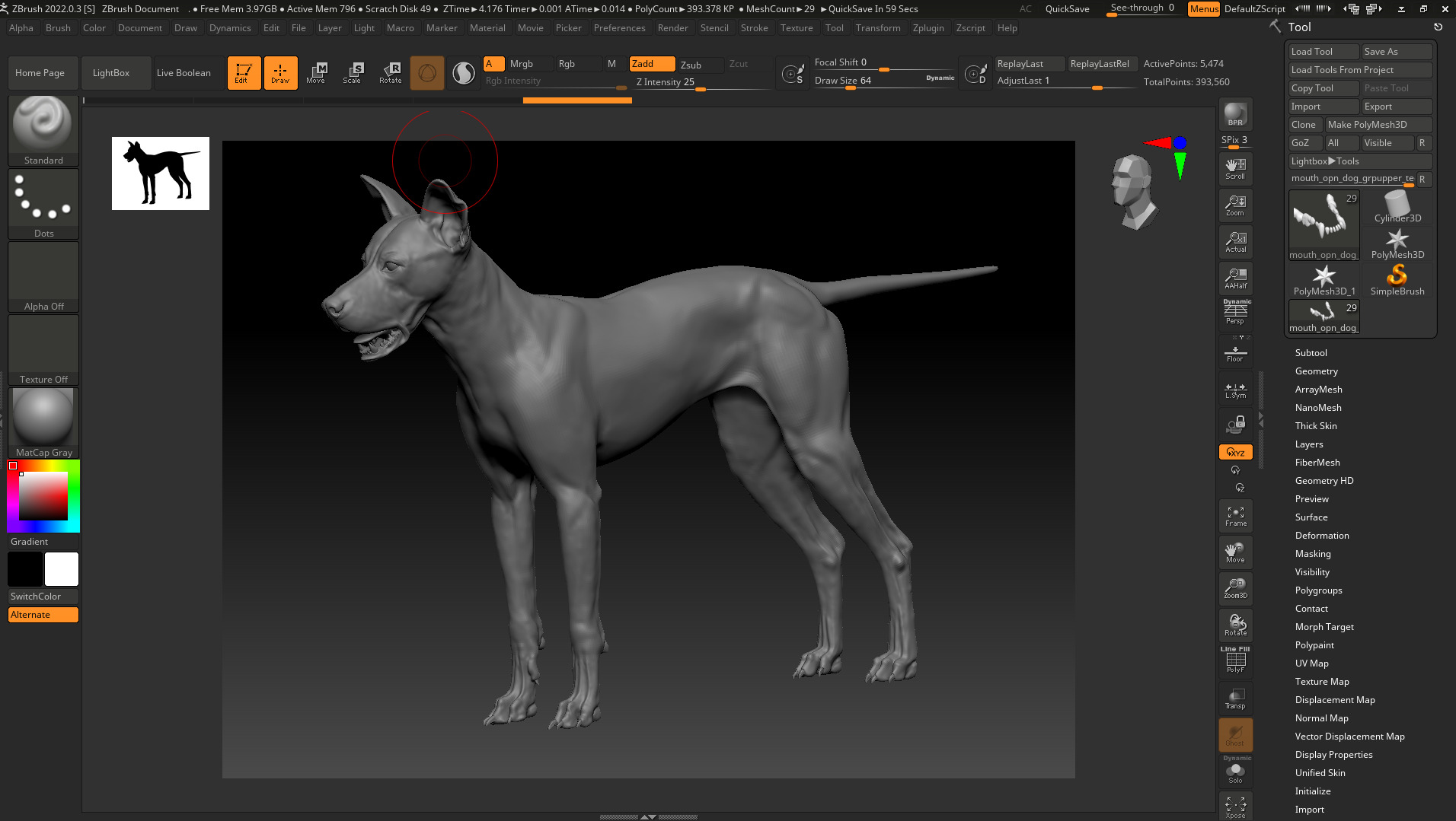 Dog 3D model 3D model_15
