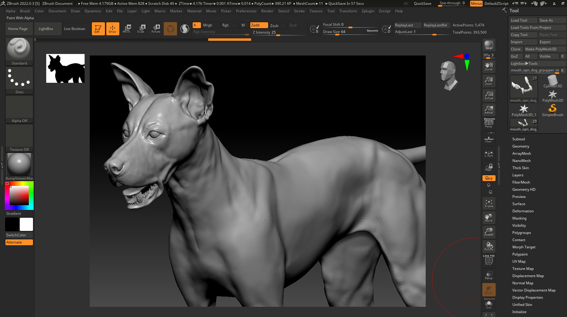 Dog 3D model 3D model_16