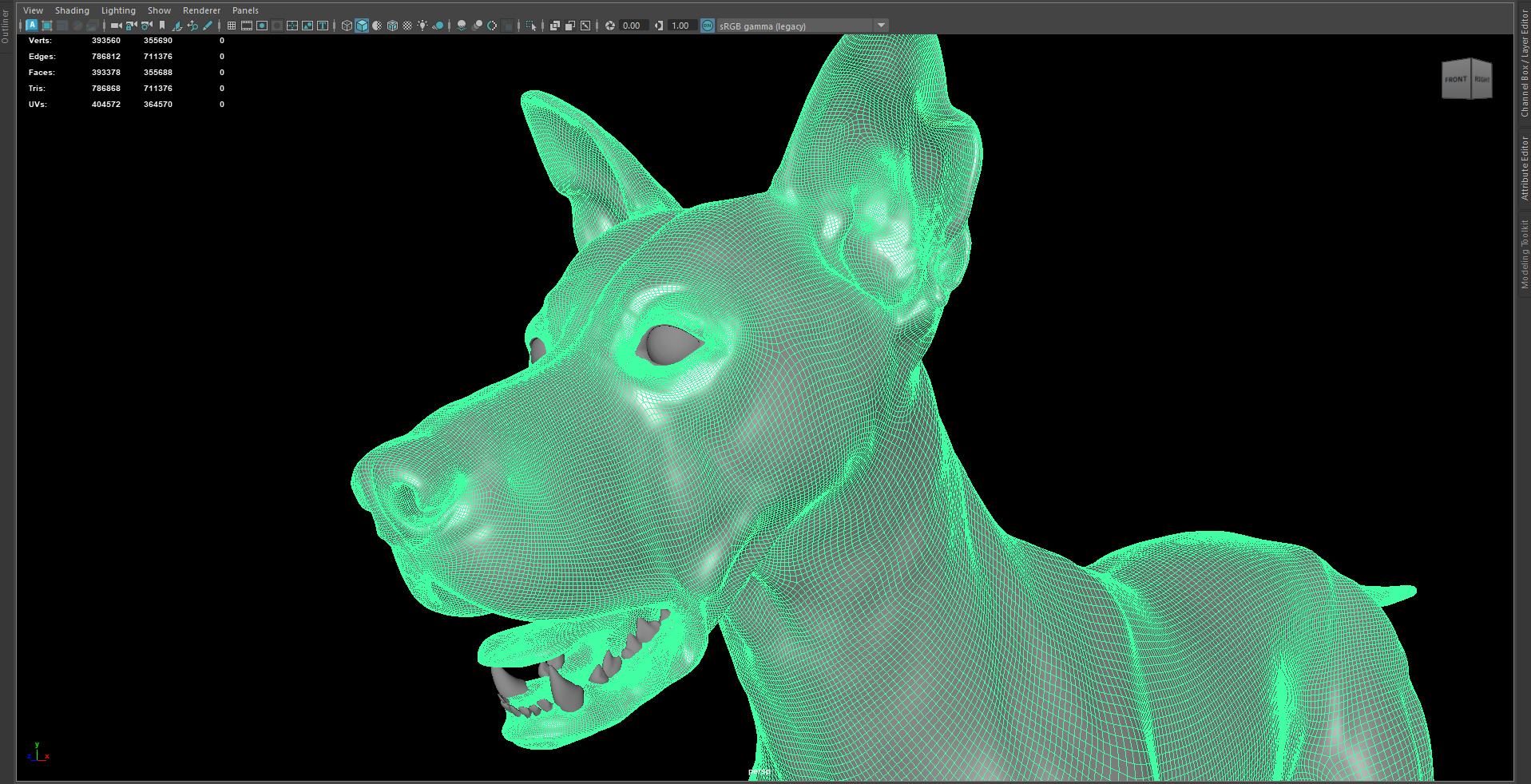 Dog 3D model 3D model_12