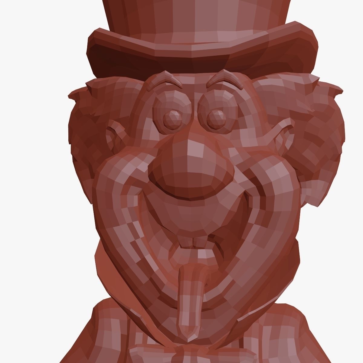 Mad Hatter Low-poly Textured Low-poly 3D model_6