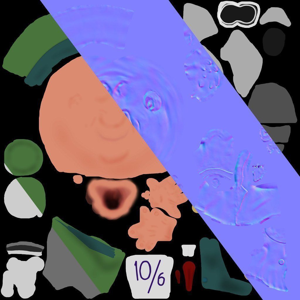 Mad Hatter Low-poly Textured Low-poly 3D model_7