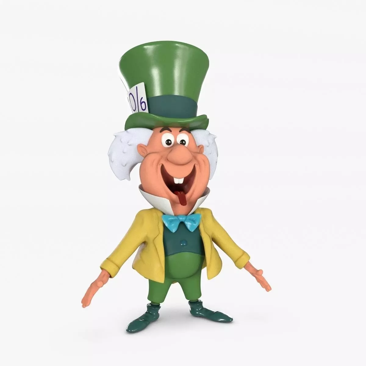 Mad Hatter Low-poly Textured Low-poly 3D model_0