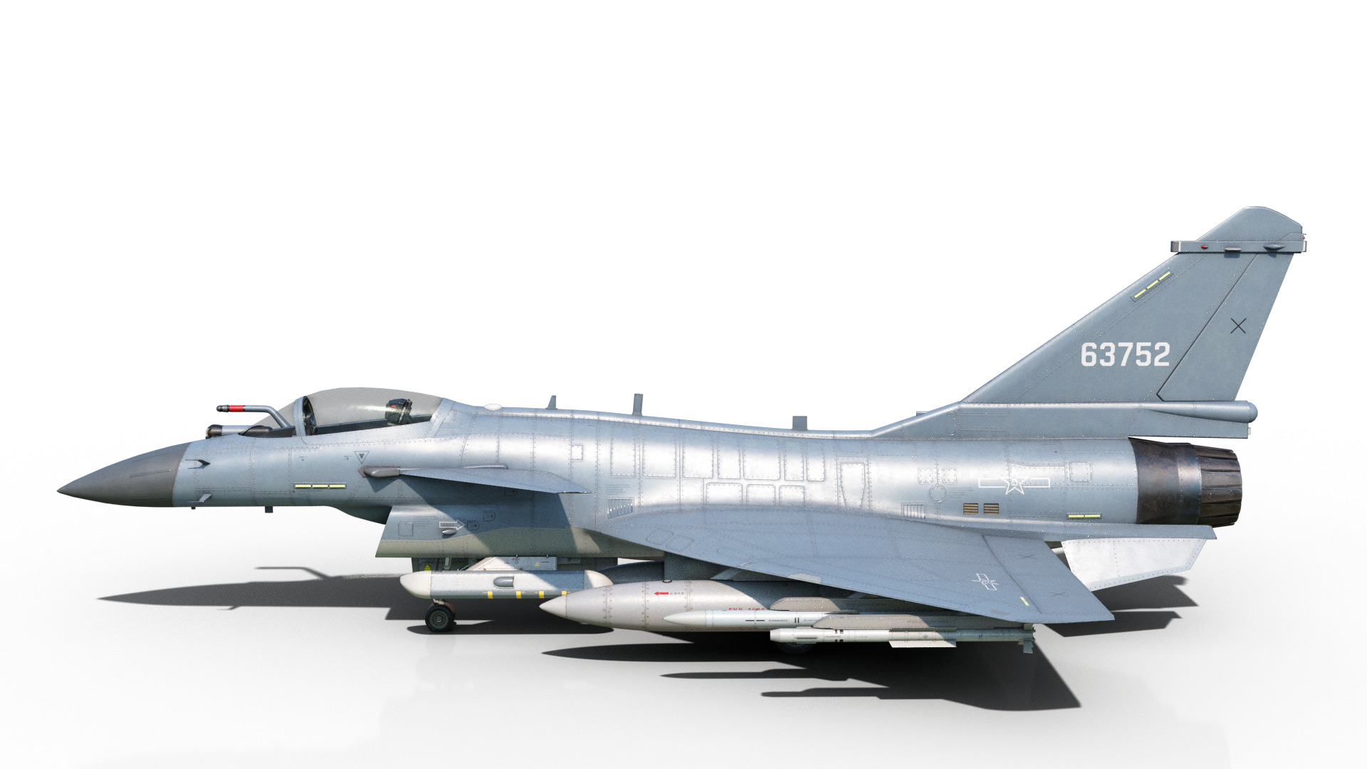 4 Paintschemes J-10CE Fighter Jet J-10C Variant J10C PAKAF PLAAF Low-poly 3D model_3