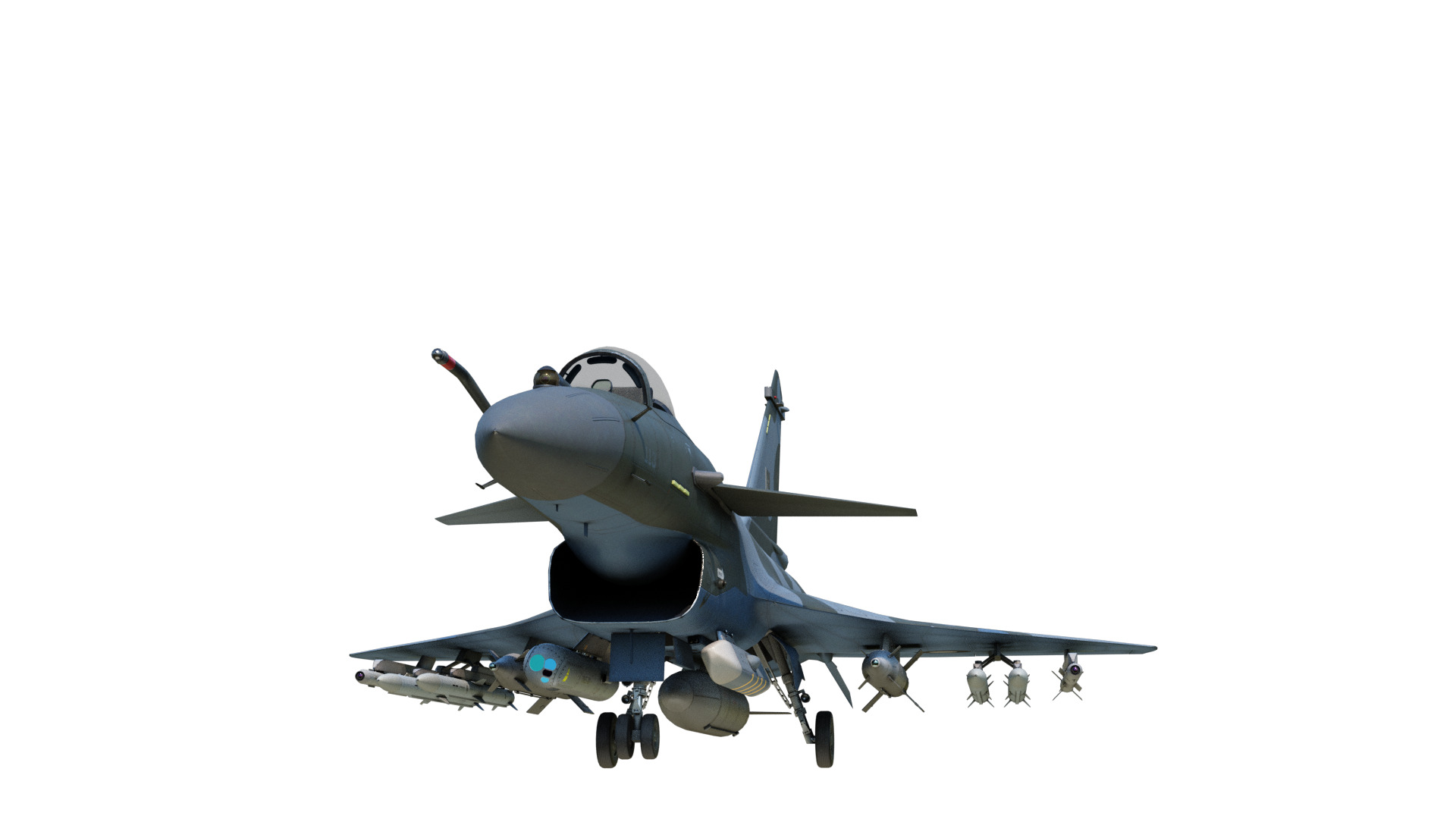 4 Paintschemes J-10CE Fighter Jet J-10C Variant J10C PAKAF PLAAF Low-poly 3D model_24