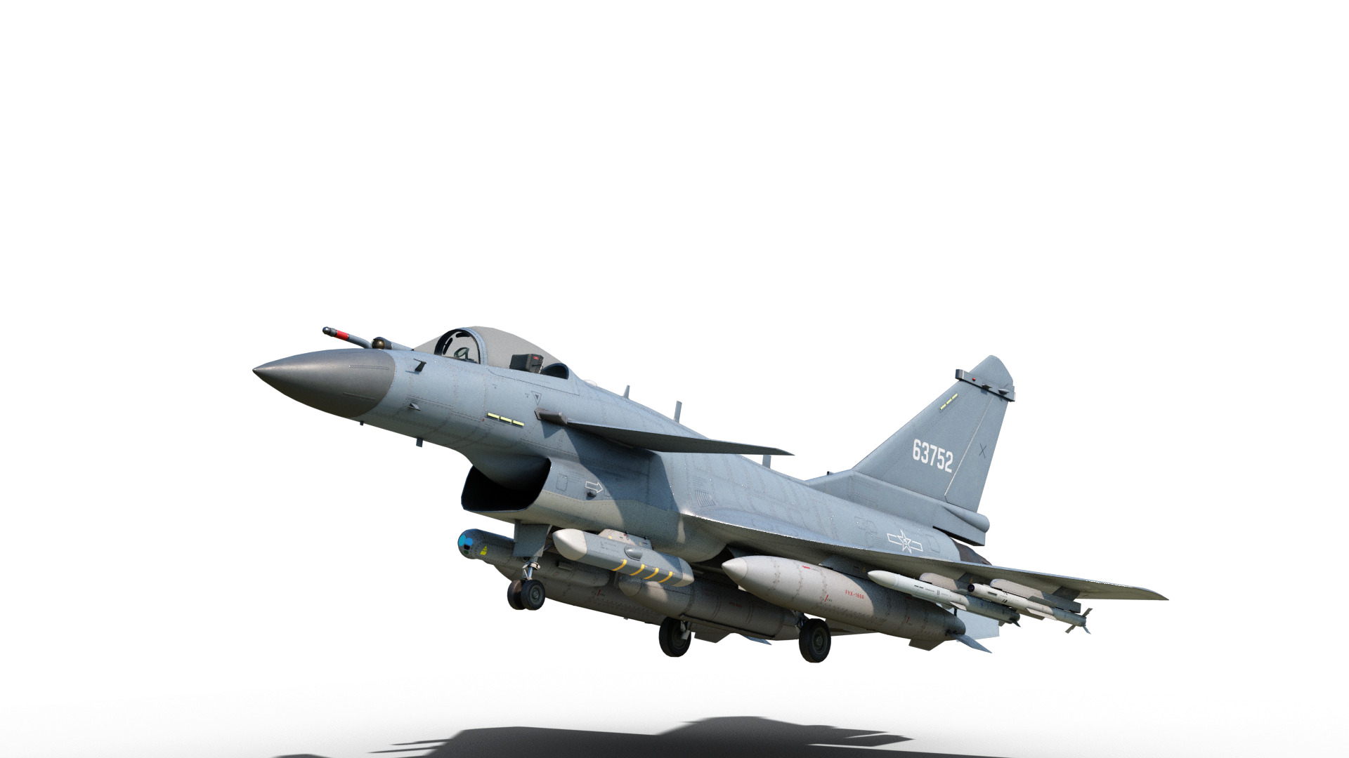 4 Paintschemes J-10CE Fighter Jet J-10C Variant J10C PAKAF PLAAF Low-poly 3D model_1