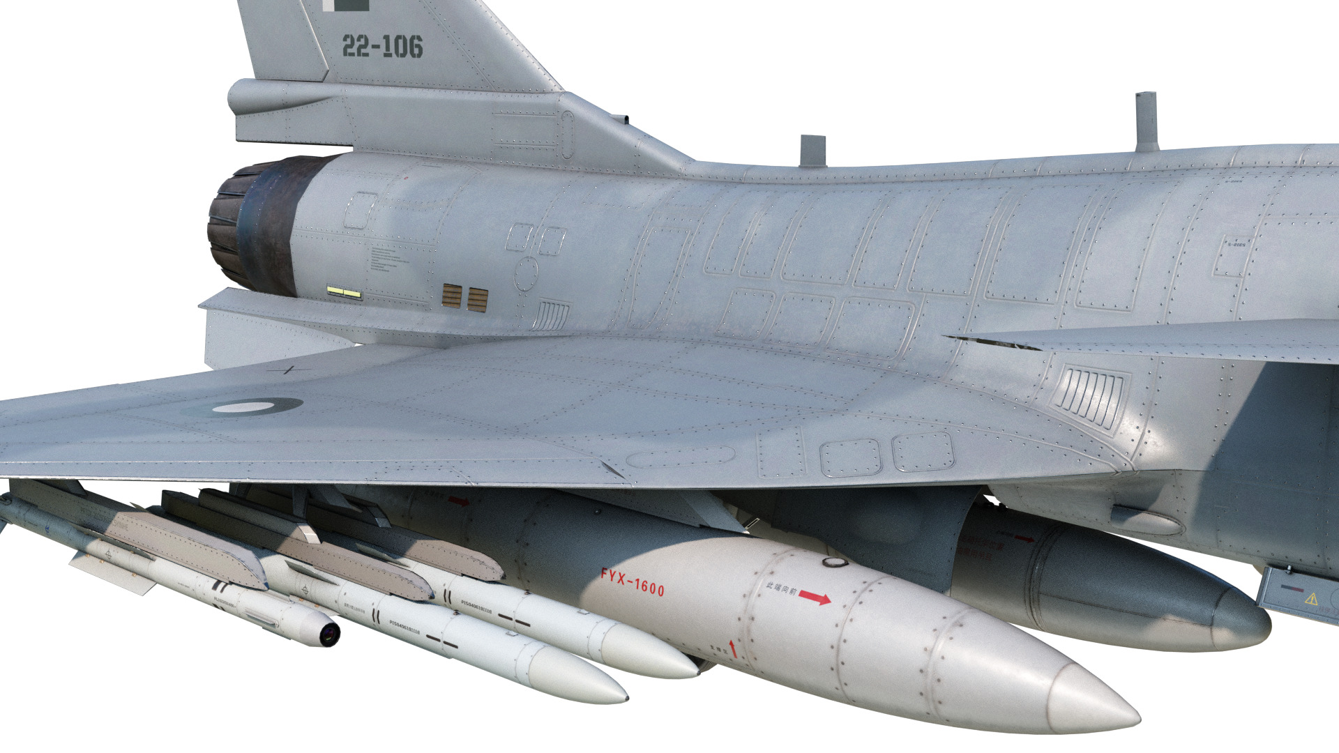 4 Paintschemes J-10CE Fighter Jet J-10C Variant J10C PAKAF PLAAF Low-poly 3D model_19