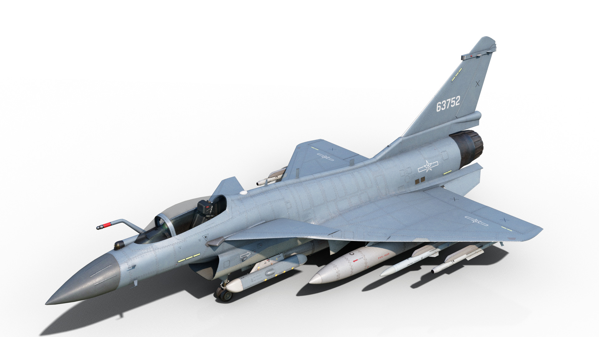 4 Paintschemes J-10CE Fighter Jet J-10C Variant J10C PAKAF PLAAF Low-poly 3D model_2