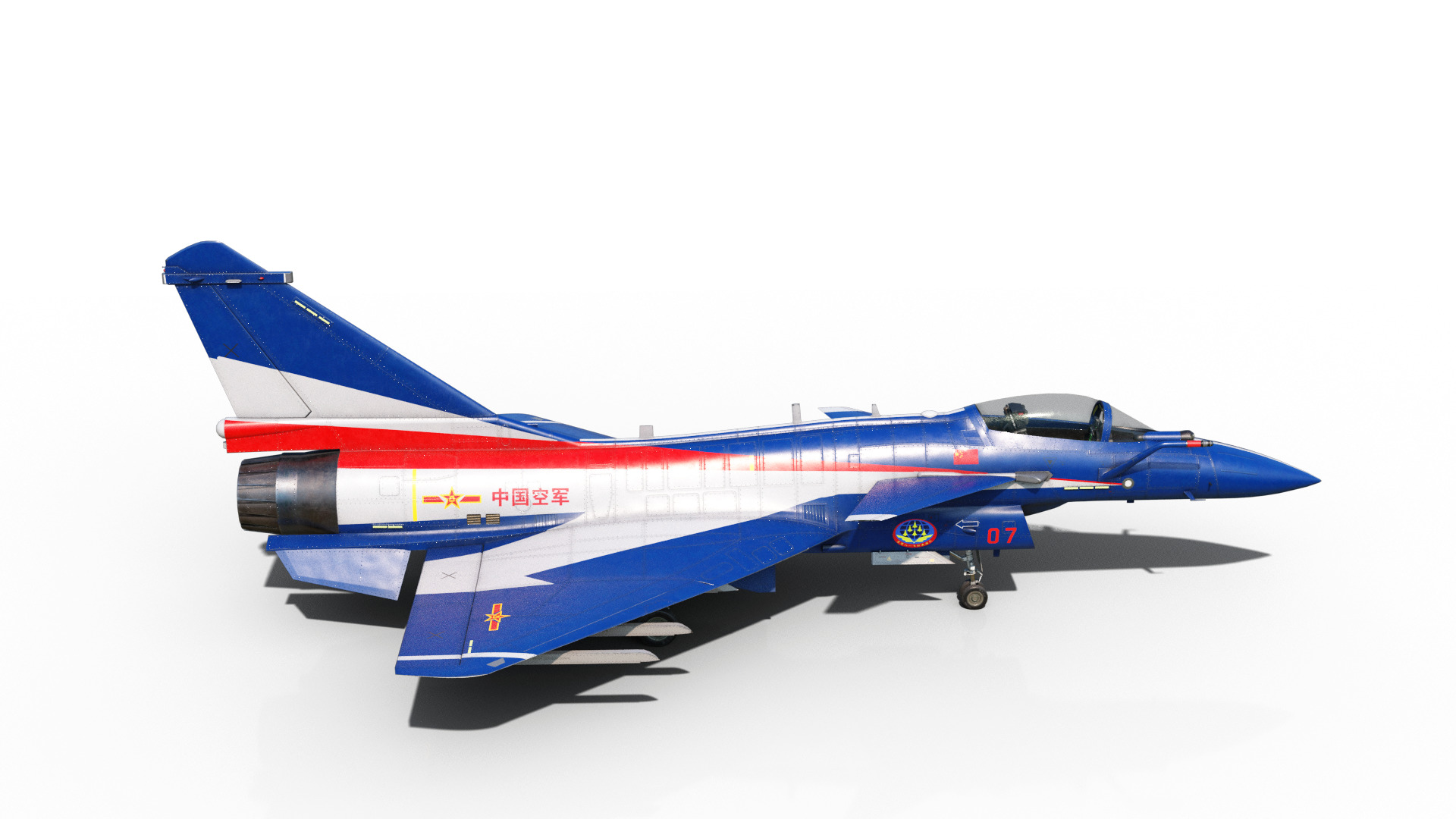 4 Paintschemes J-10CE Fighter Jet J-10C Variant J10C PAKAF PLAAF Low-poly 3D model_13