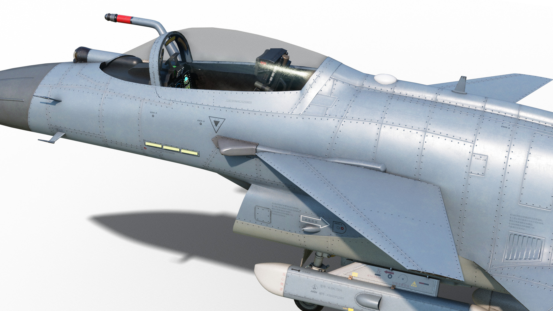 4 Paintschemes J-10CE Fighter Jet J-10C Variant J10C PAKAF PLAAF Low-poly 3D model_5