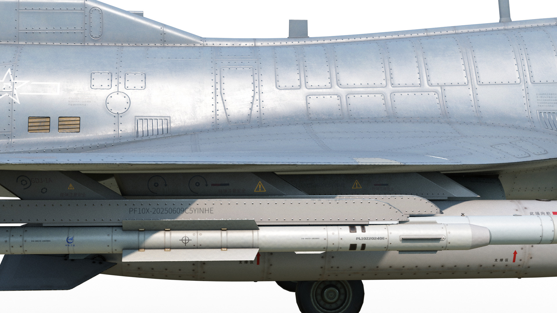 4 Paintschemes J-10CE Fighter Jet J-10C Variant J10C PAKAF PLAAF Low-poly 3D model_16