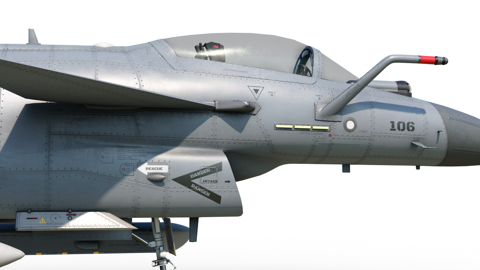 4 Paintschemes J-10CE Fighter Jet J-10C Variant J10C PAKAF PLAAF Low-poly 3D model_18