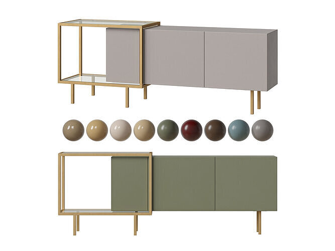 Zoom Sideboard  By MOGG 3D model