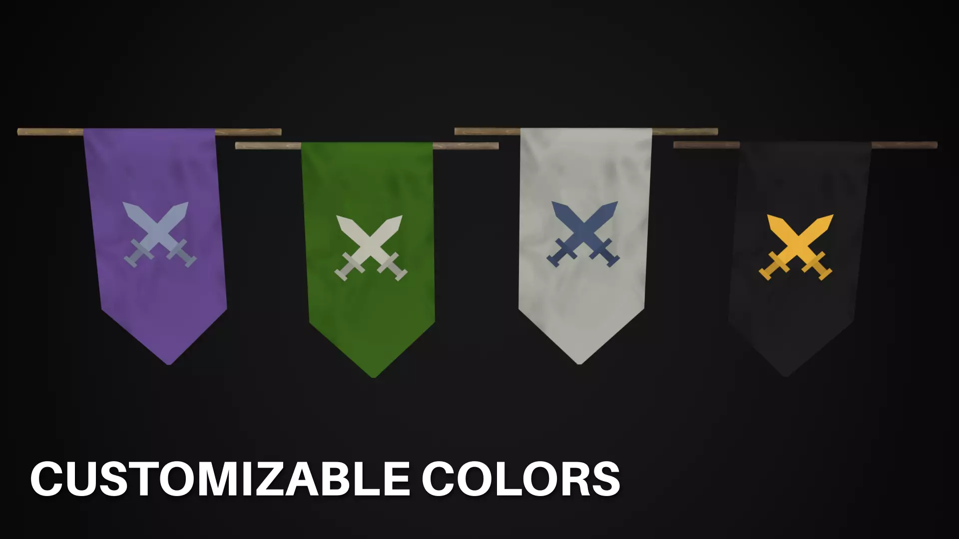 Wooden Fort - Stylized Fantasy Environment Low-poly 3D model_12