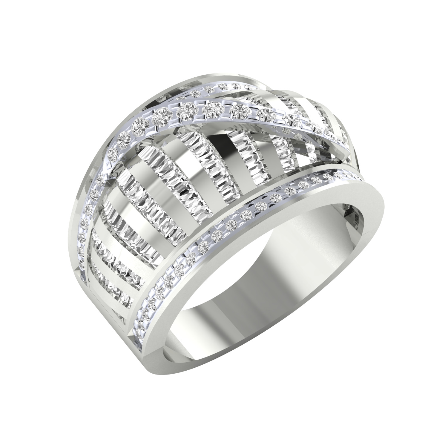  Women Ring Render 3dm STL MTL SLC JCD OBJ FBX Details 3D print model_3