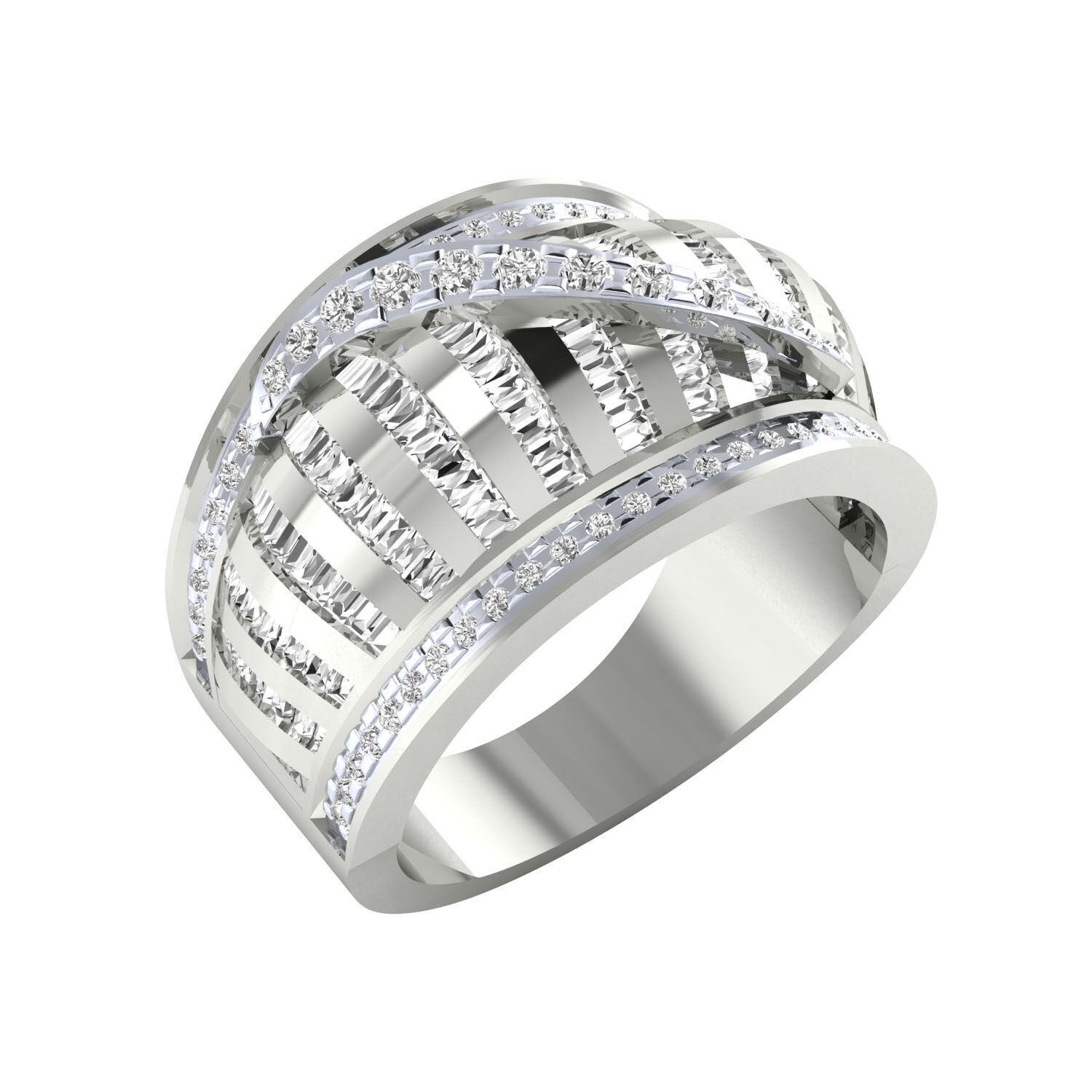  Women Ring Render 3dm STL MTL SLC JCD OBJ FBX Details 3D print model_1