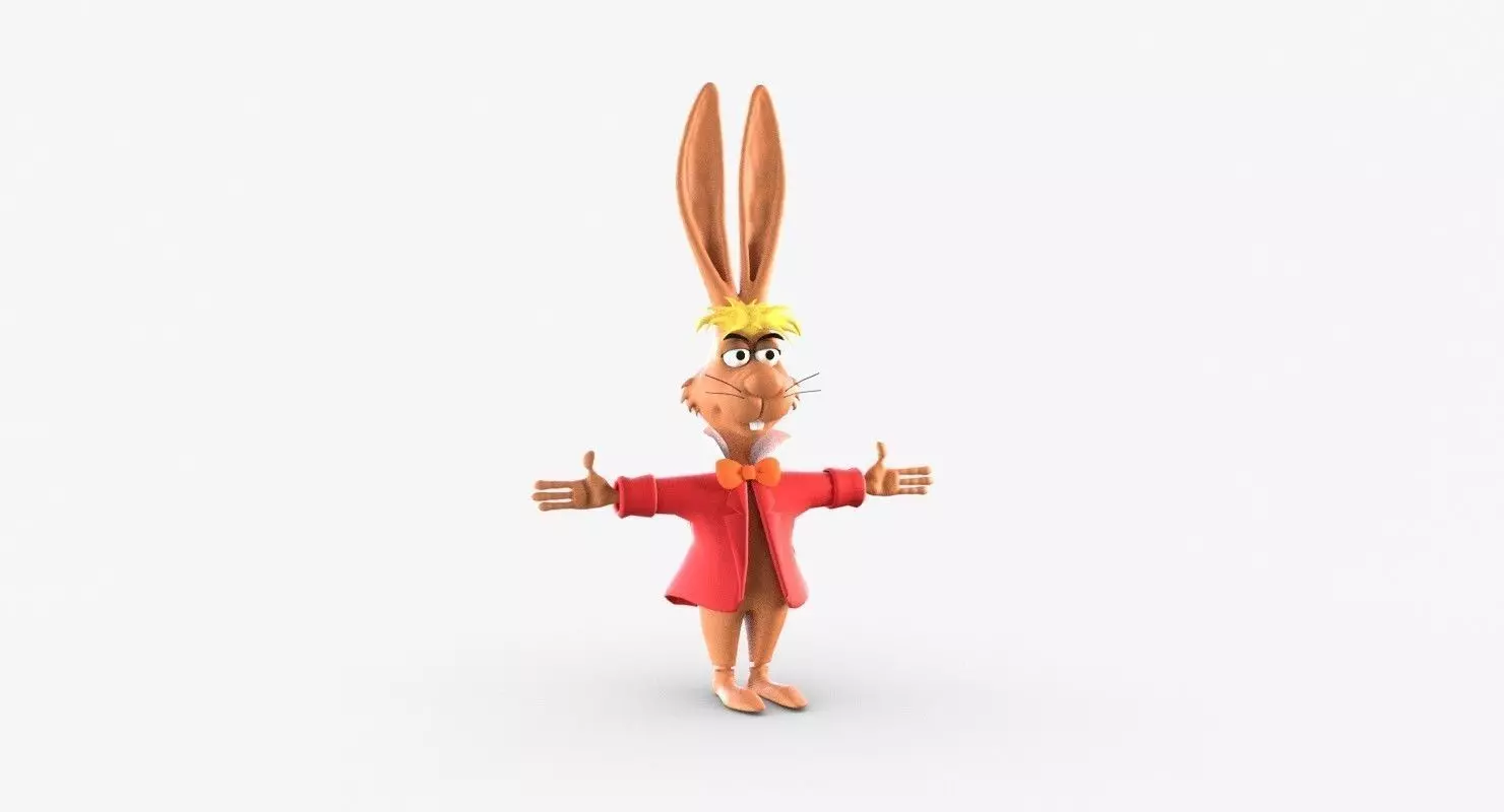 Mad Hare High-poly Free 3D model_0