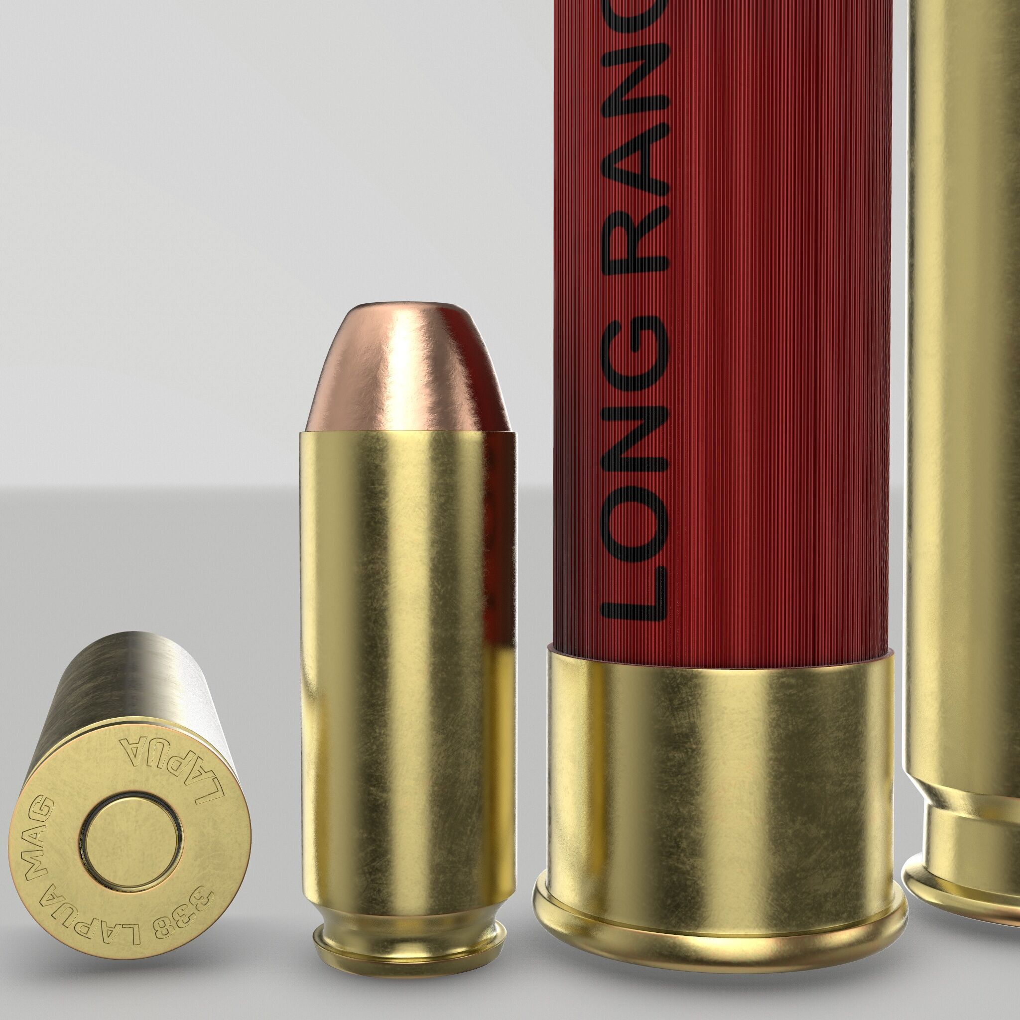 AMMO PACK MOST COMMON AND POPULAR BULLET 3D MODELS  Low-poly 3D model_2