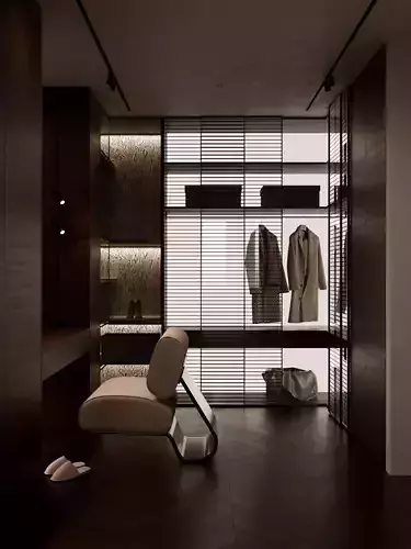 Italian style cloakroom