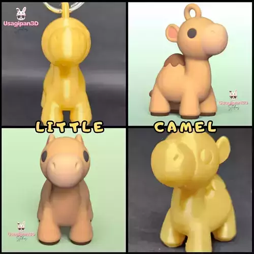 Little Camel and Keychain Version 3D print model