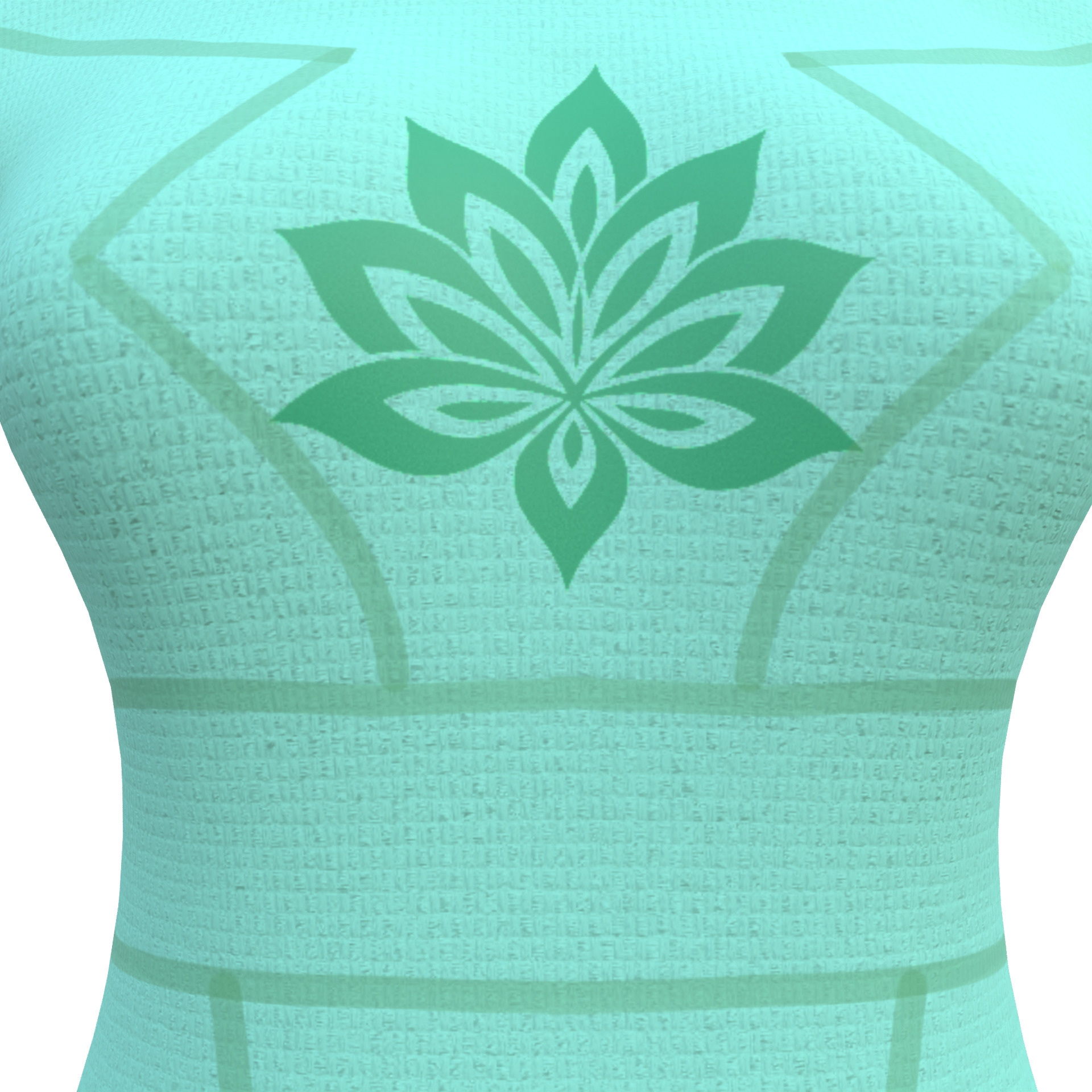 Low Poly Green Vintage Dress Low-poly 3D model_6