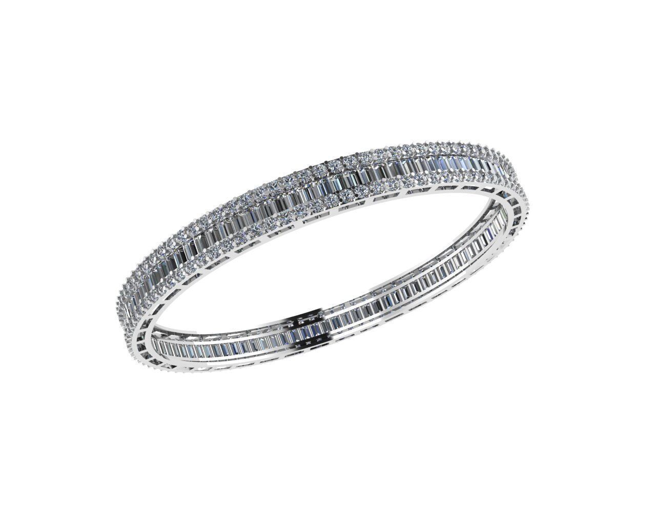 Baguette Bracelets 3D print model_1