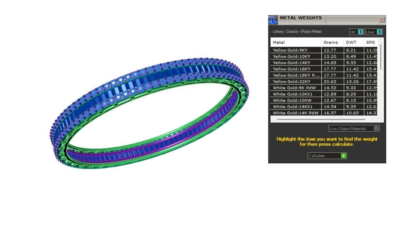 Baguette Bracelets 3D print model_4