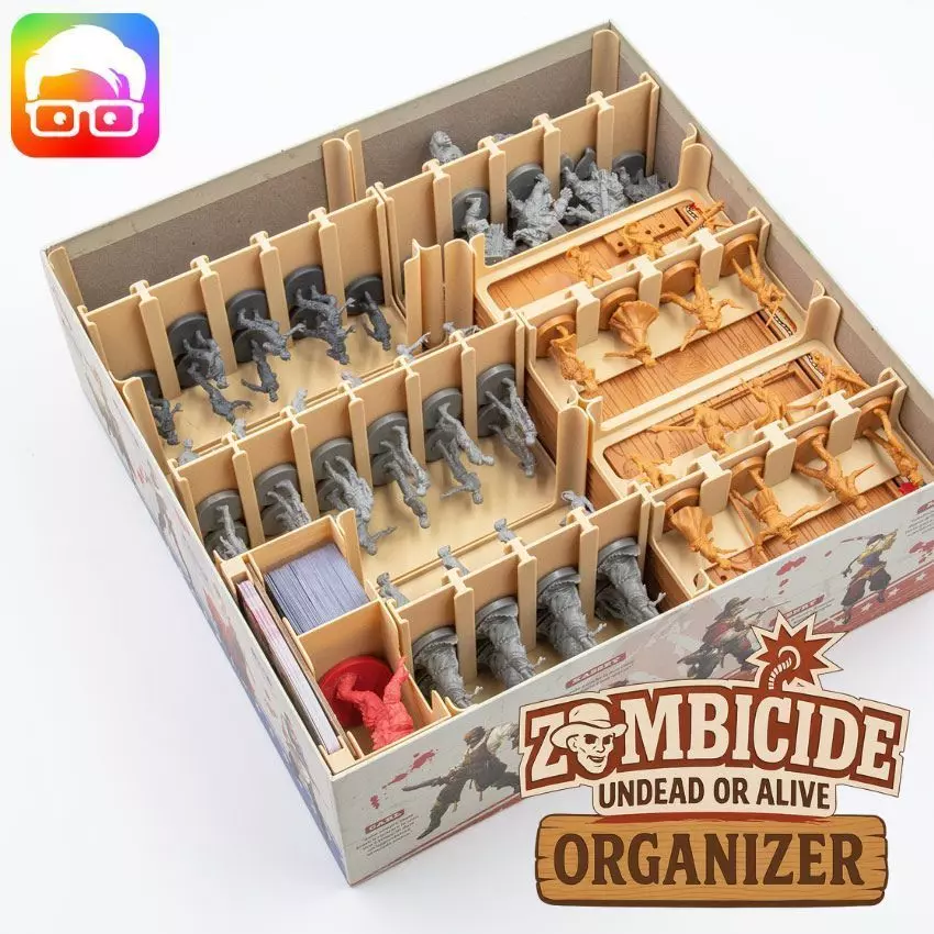 Zombicide Undead or Alive board game organizer by ammedia3d 3D print model