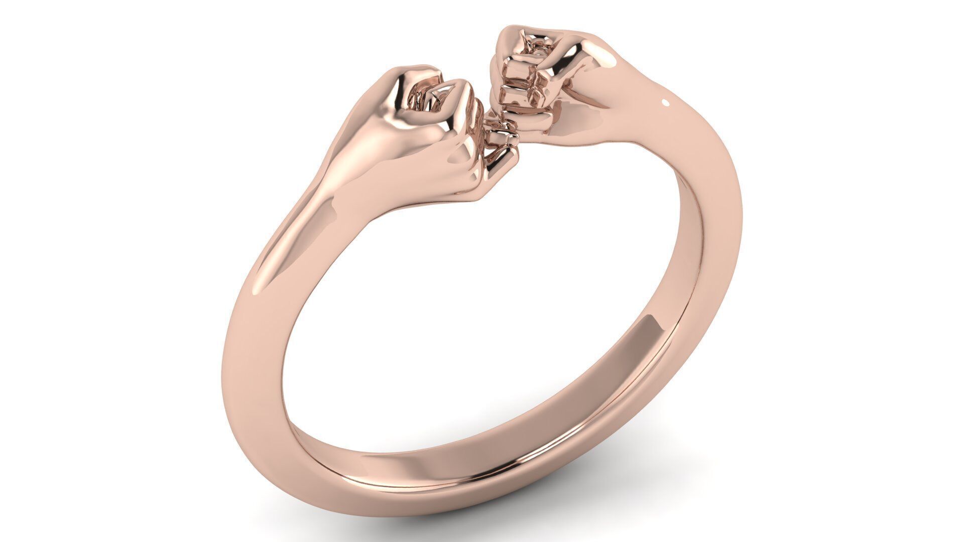 Hand Holding Ring STL 3D Printable Model 3D print model_2