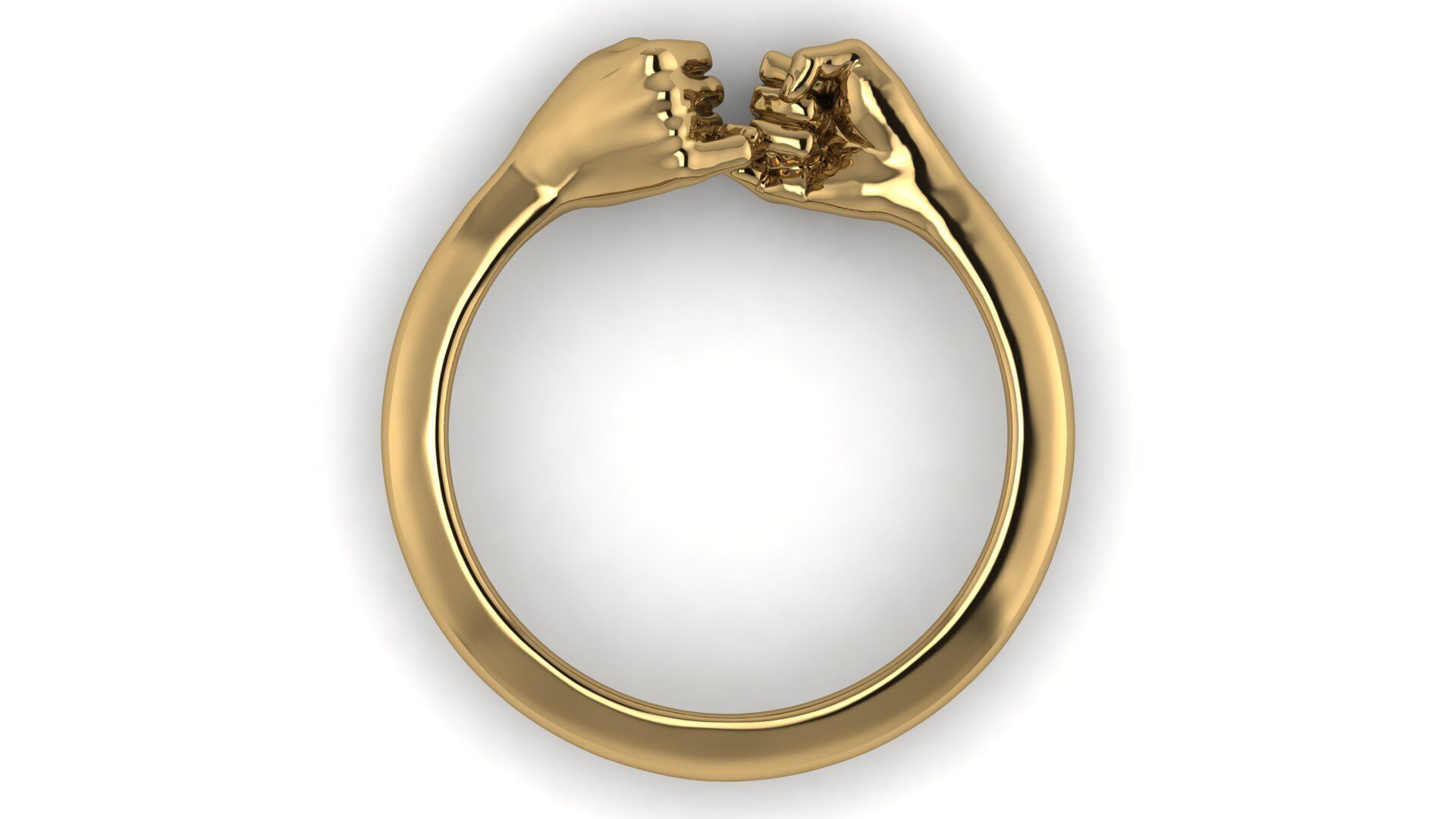 Hand Holding Ring STL 3D Printable Model 3D print model_3