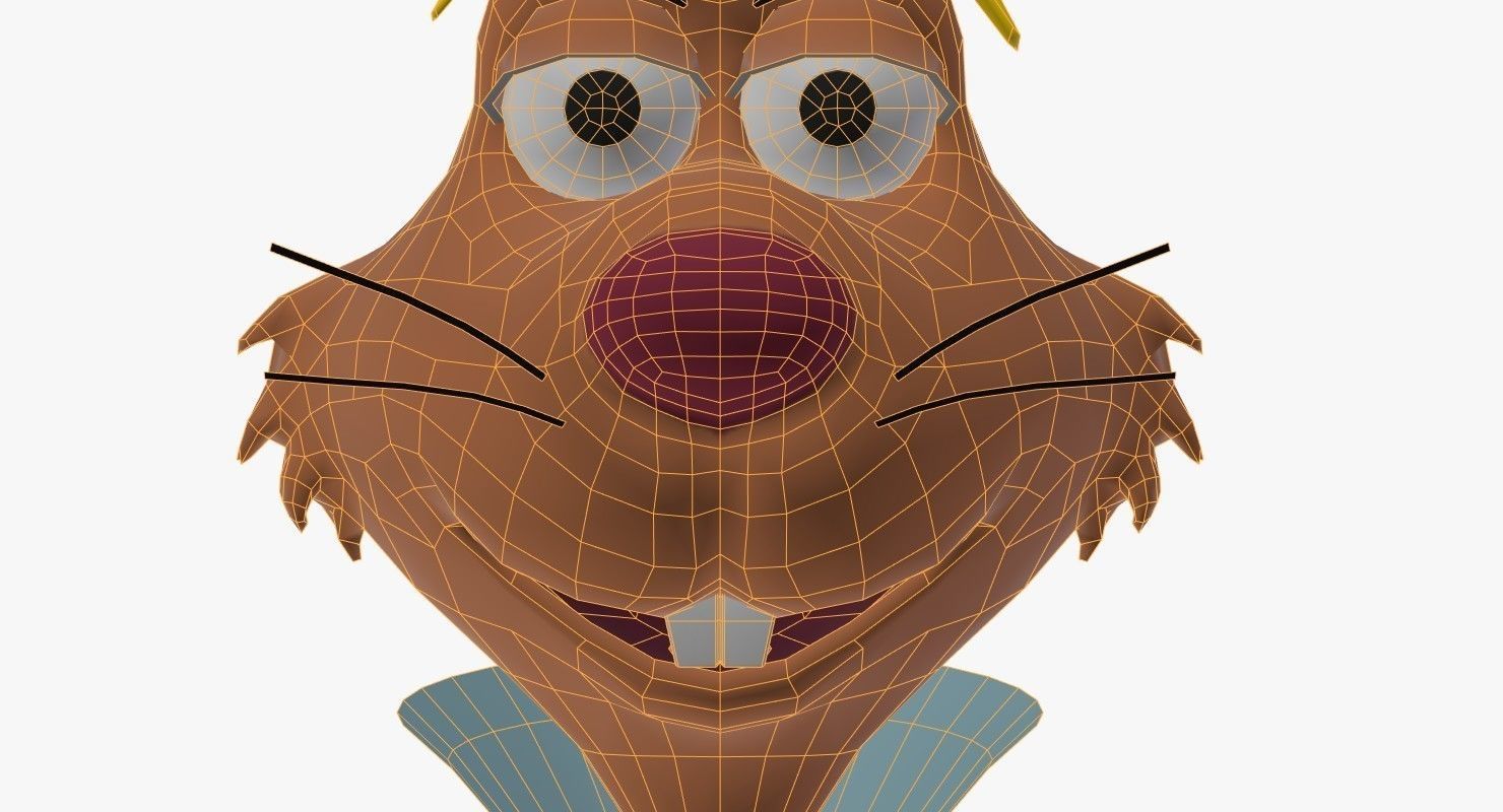 Mad Hare Low-poly Textured Low-poly 3D model_12