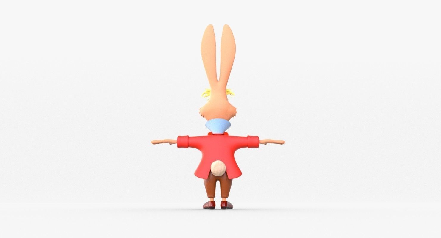 Mad Hare Low-poly Textured Low-poly 3D model_3
