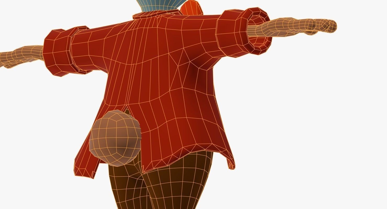 Mad Hare Low-poly Textured Low-poly 3D model_11