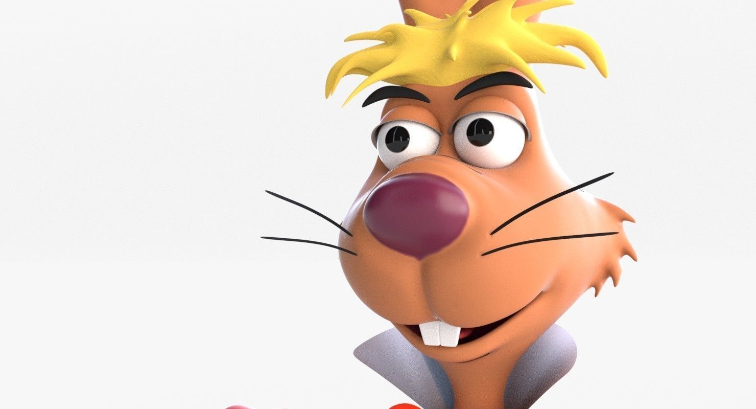 Mad Hare Low-poly Textured Low-poly 3D model_5