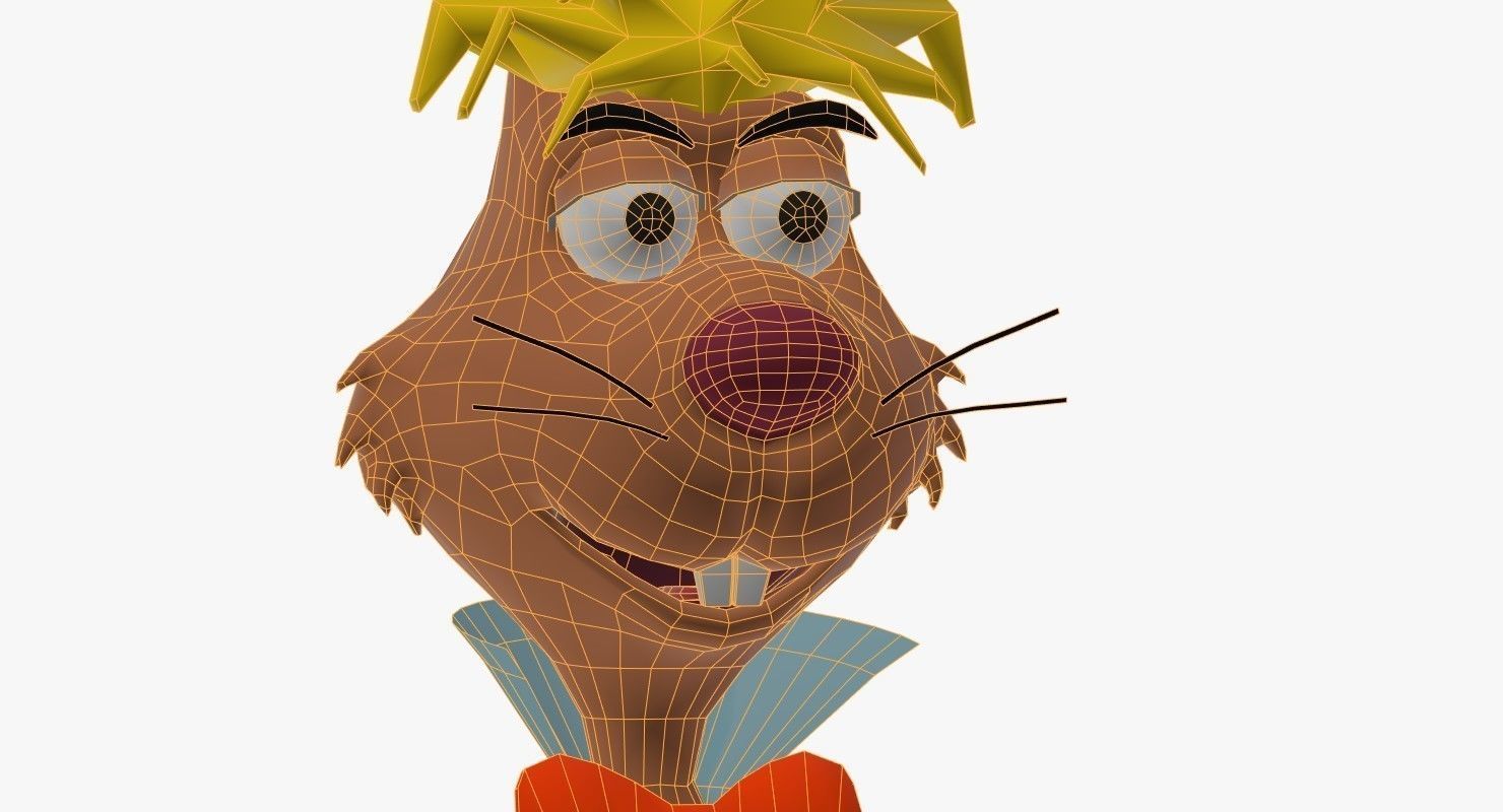 Mad Hare Low-poly Textured Low-poly 3D model_9