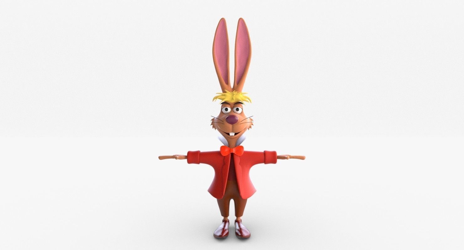 Mad Hare Low-poly Textured Low-poly 3D model_6
