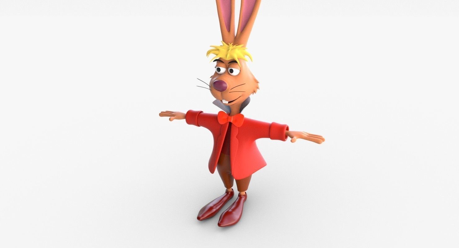 Mad Hare Low-poly Textured Low-poly 3D model_2