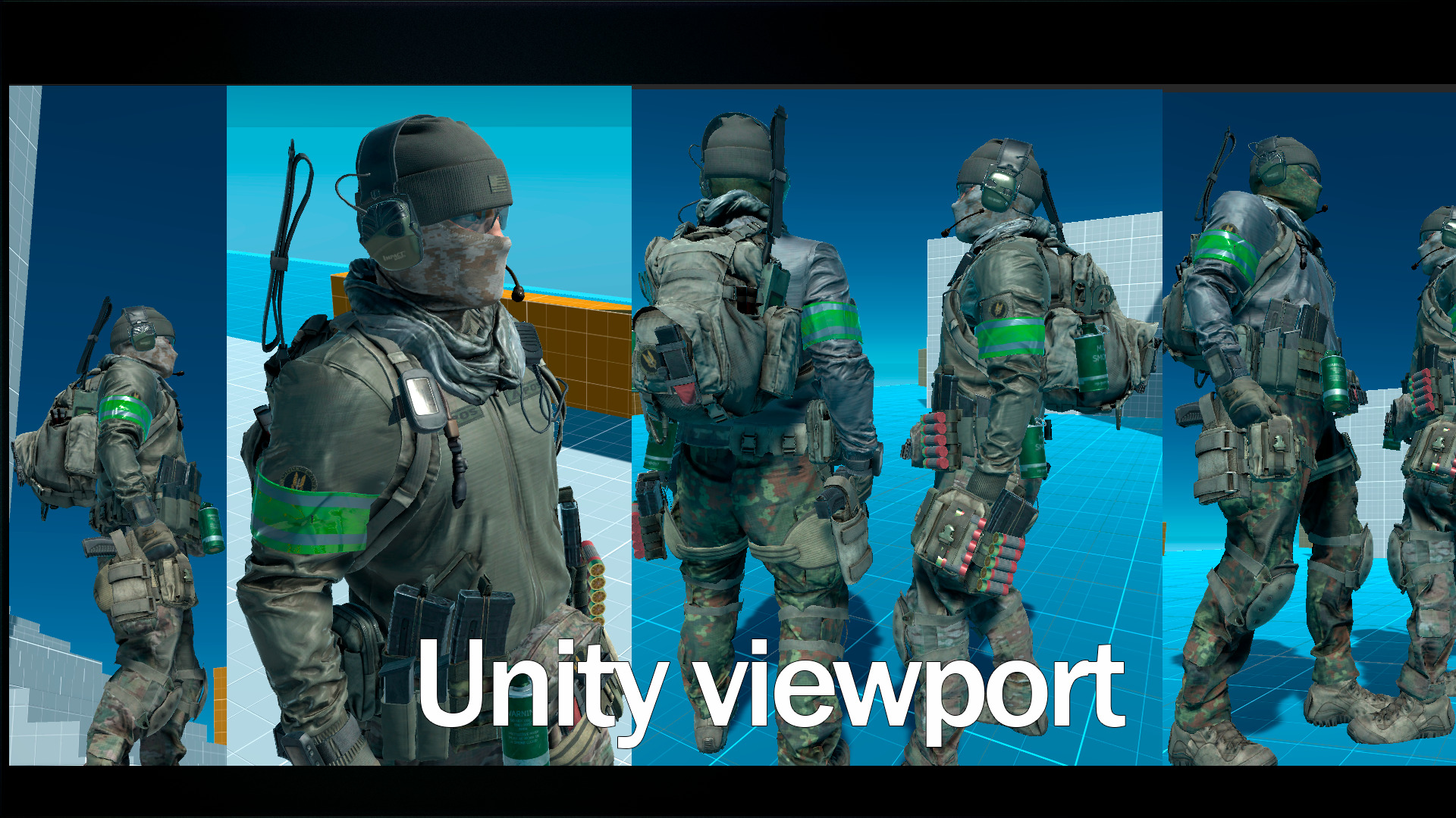 Tactical Military Backpack AAA-Game-Ready Asset Low-poly 3D model_4