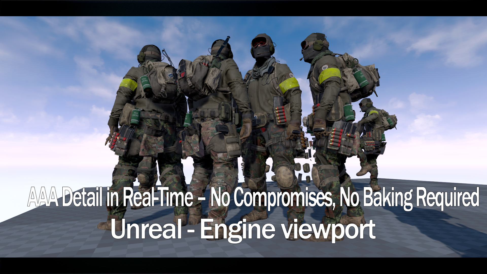 Tactical Military Backpack AAA-Game-Ready Asset Low-poly 3D model_2