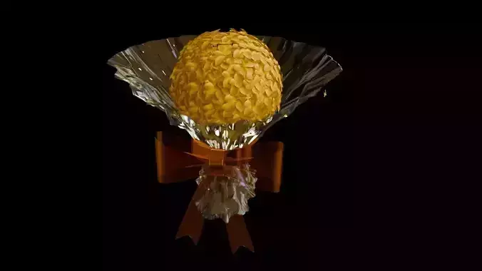 Romantic and love  A bouquet of wedding flower balls