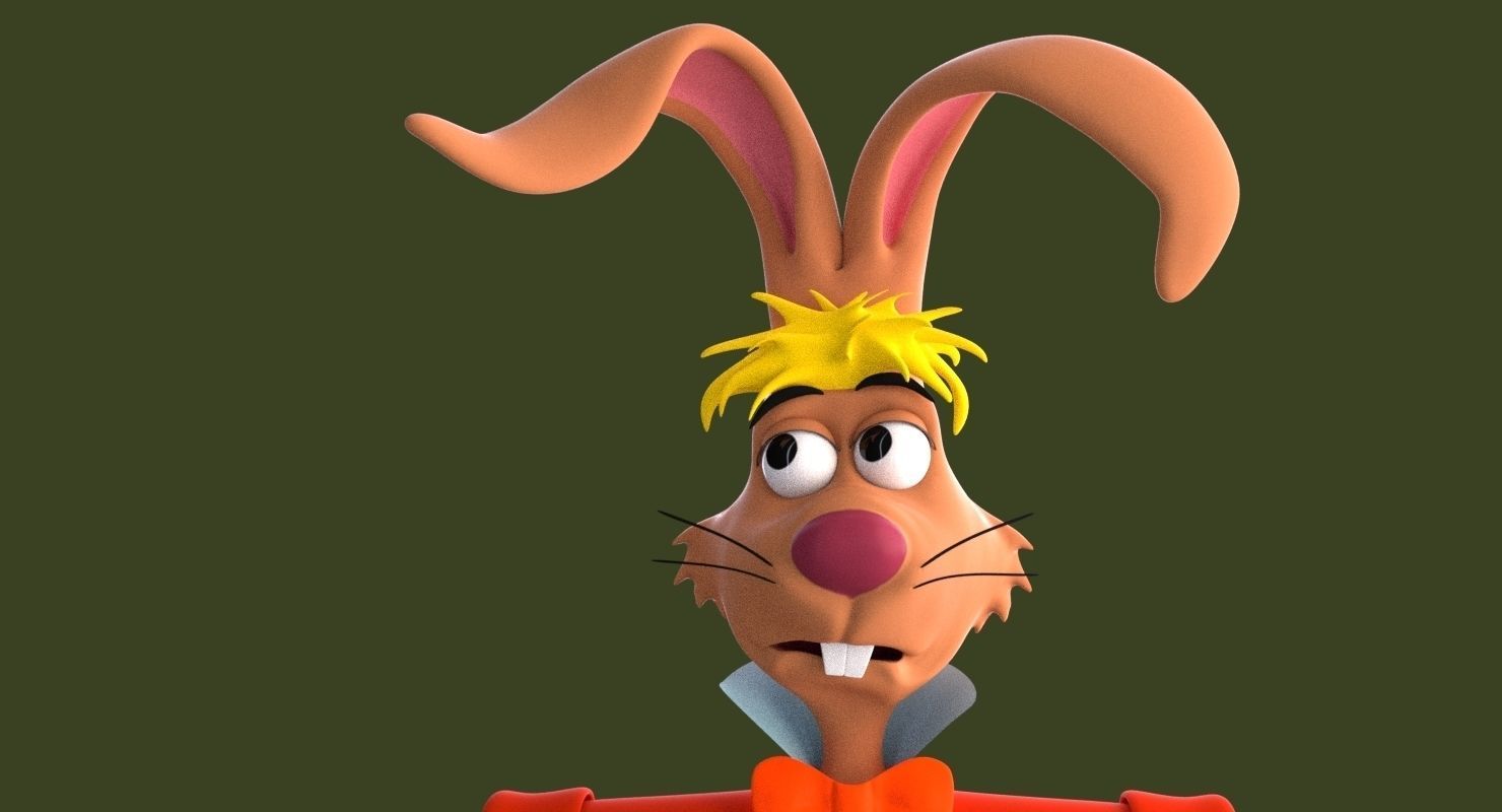 Mad Hare Rigged Low-poly 3D model_25