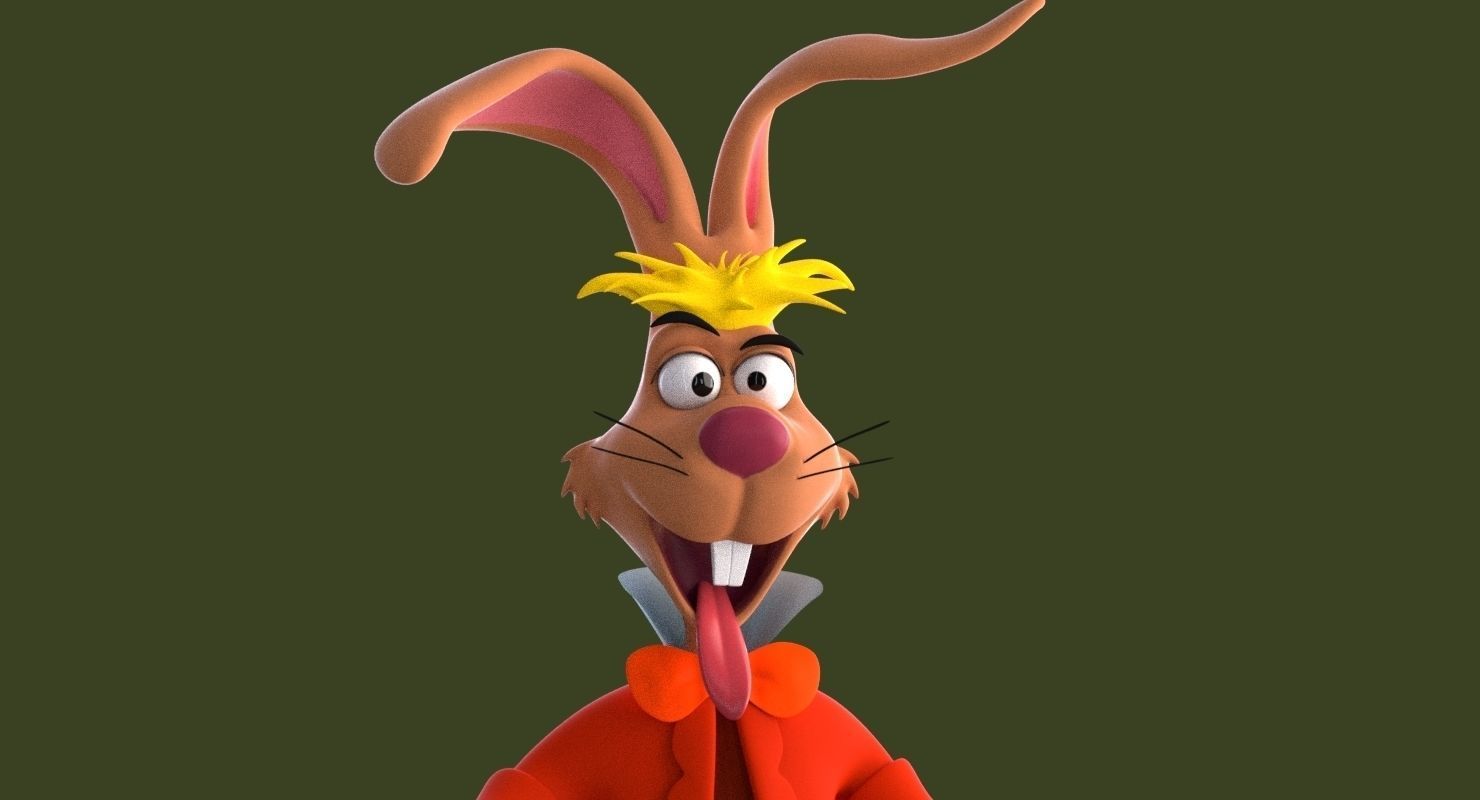 Mad Hare Rigged Low-poly 3D model_20